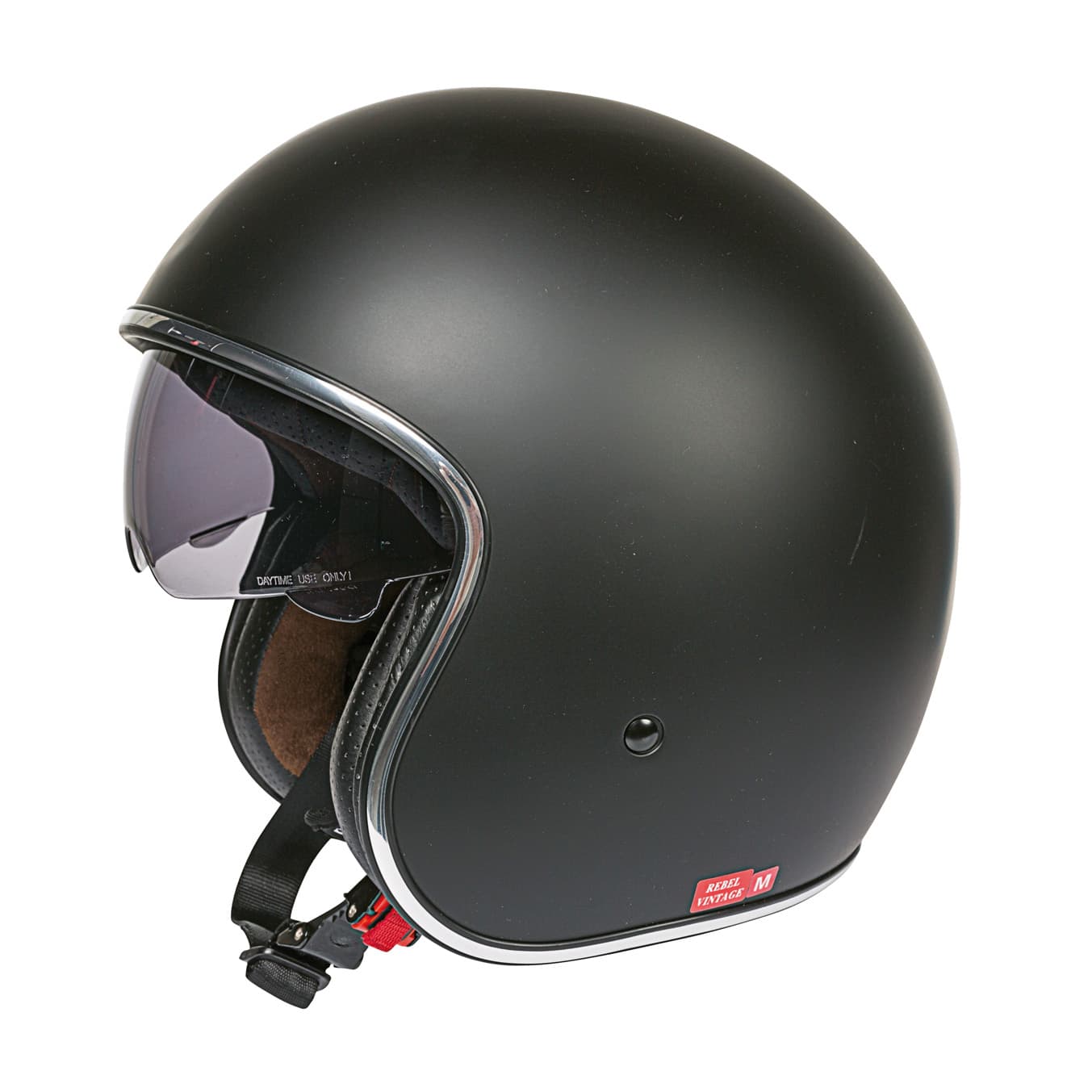 Helm REBEL VINTAGE black matt S