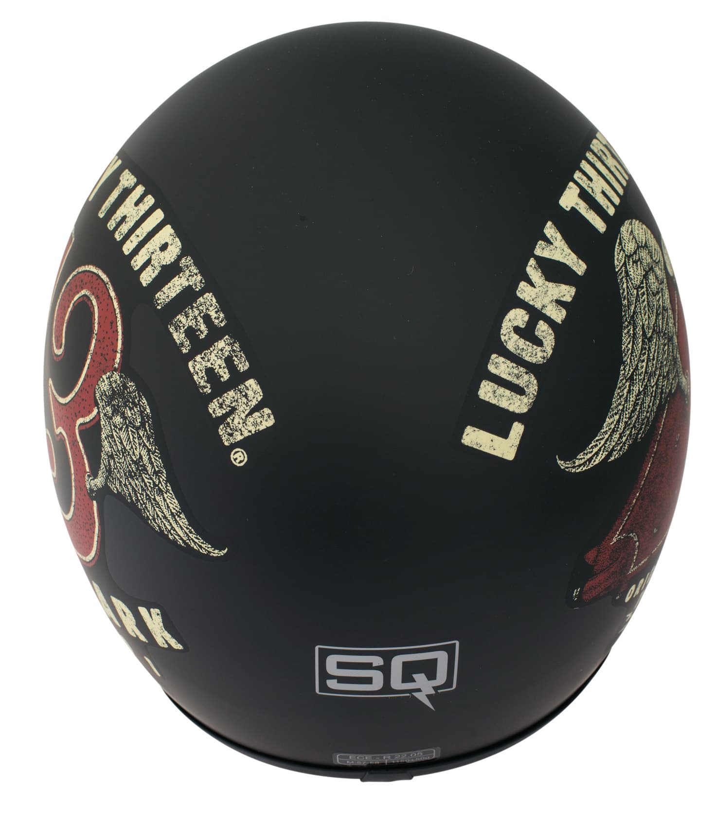 HELM VARESE LUCKY black/gold/red S