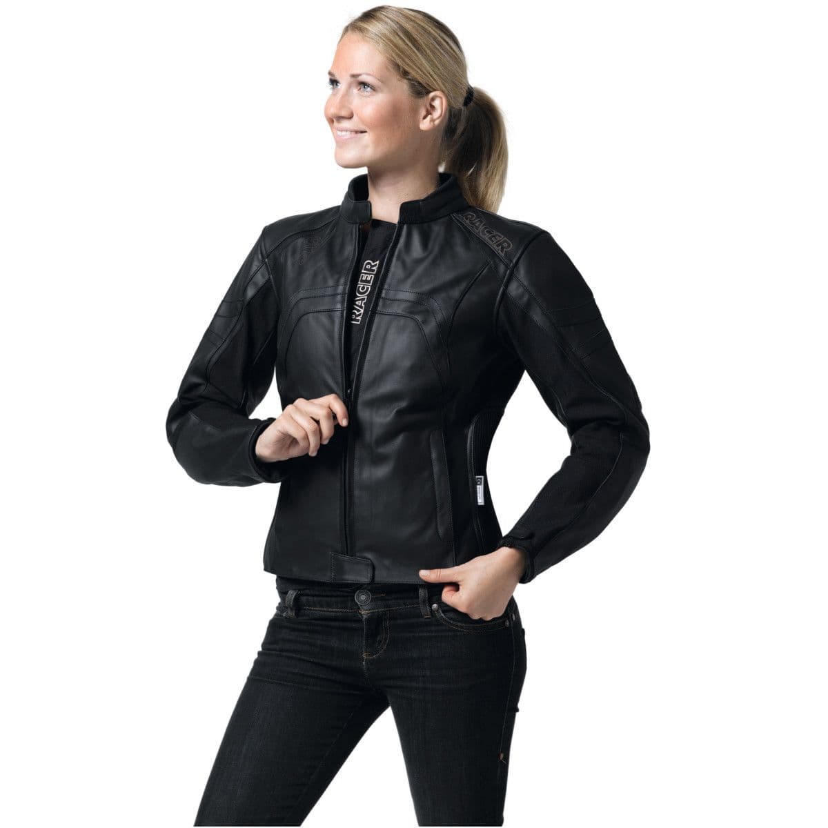 Racer Damen Lederjacke/Motorradjacke